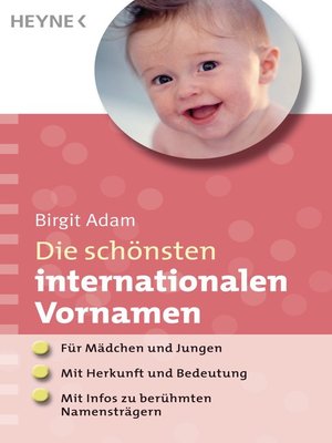 cover image of Die schönsten internationalen Vornamen